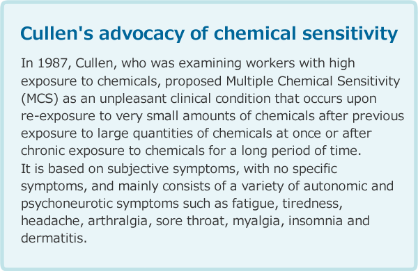 Cullenの化学物質過敏症の提唱
